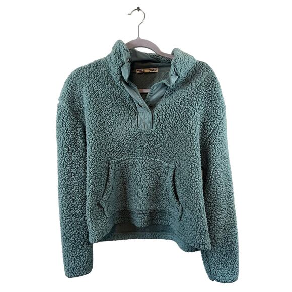 Wallflower Sweaters - Wallflower Blue Fleece Pullover Sweater Size Medium